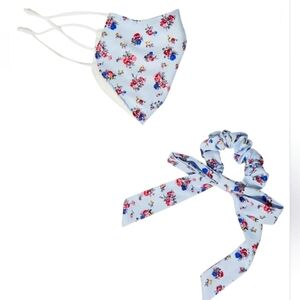 Free People Floral Mask and Scrunchie Set NWT